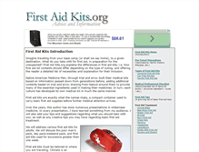 Tablet Screenshot of firstaidkits.org