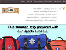 Tablet Screenshot of firstaidkits.biz